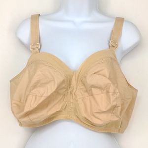 Exquisite Form 5100532 Beige Cream Tan Brown Wireless Bra 42DD Unpadded Unlined